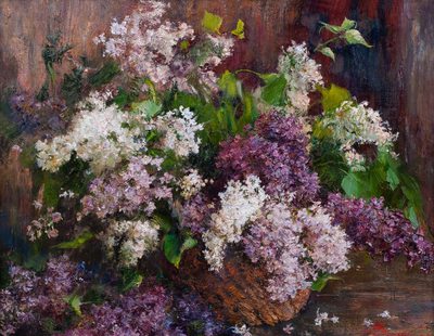 Lilac bouquet - oil painting