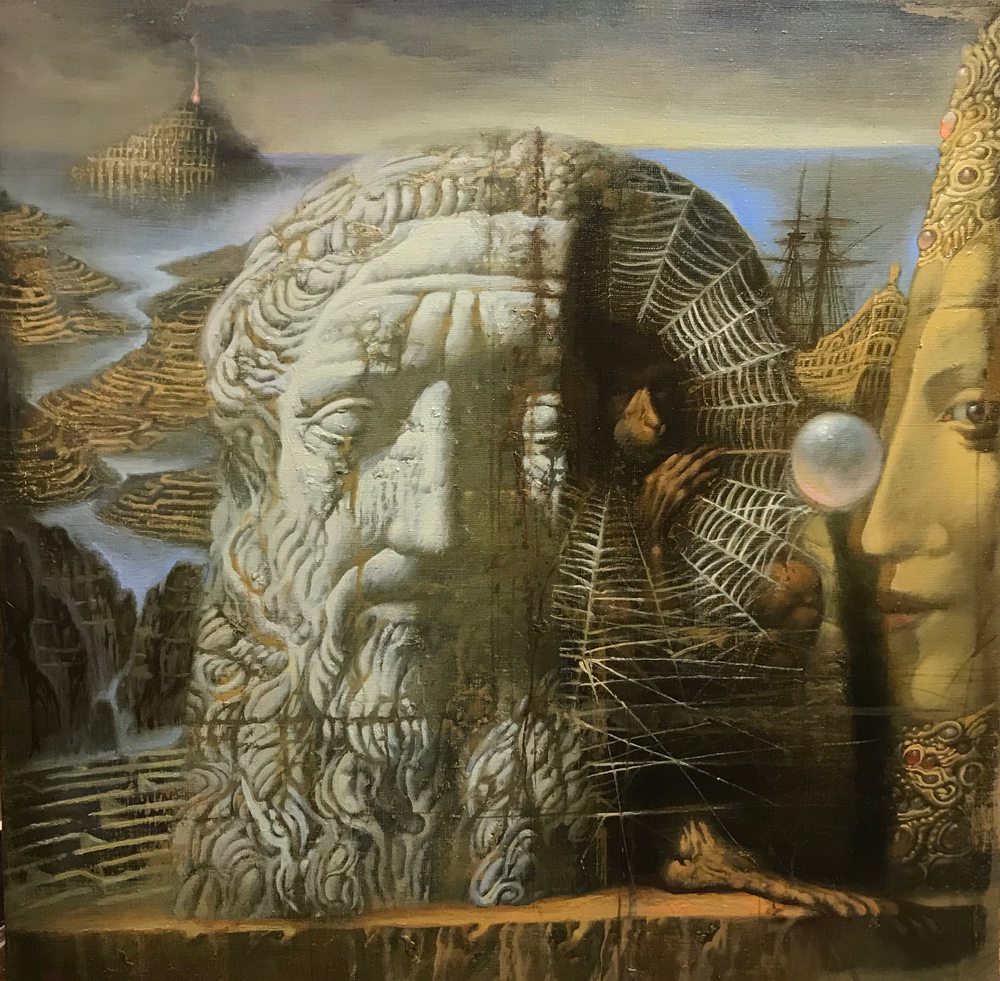 Oil painting on canvas ❀ Philosopher's head