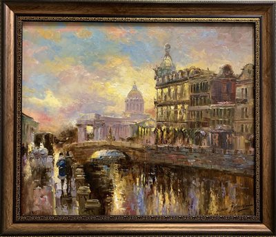 Griboedov Canal - oil painting
