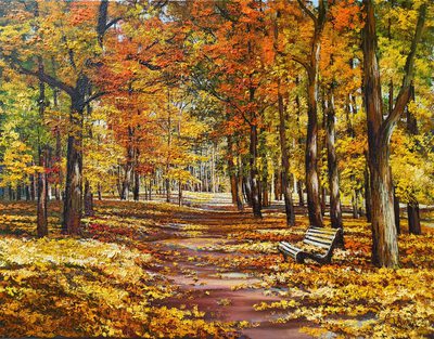 Velvet Autumn - oil painting