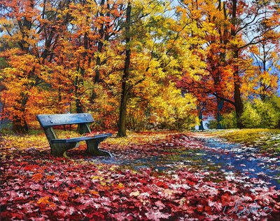 The colors of autumn - oil painting