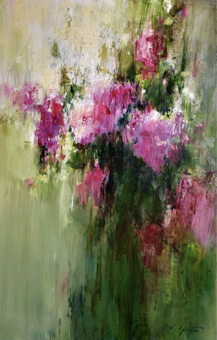 Oil painting on canvas ❀ Bouquet of delicate lilacs