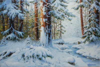 Outer wood - oil painting