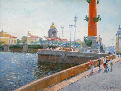 Petropavlovsky Fortress - oil painting