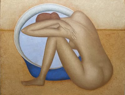 Bathhouse - oil painting