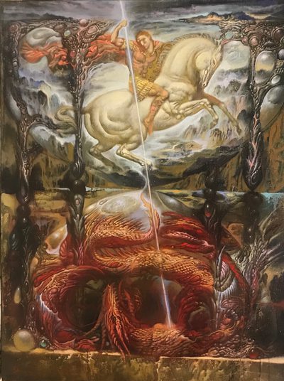 Ouroboros - oil painting